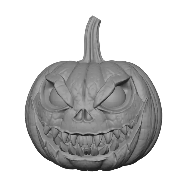 3D model for make me a scarey hallowen 3d print that looks like a pumpkin
