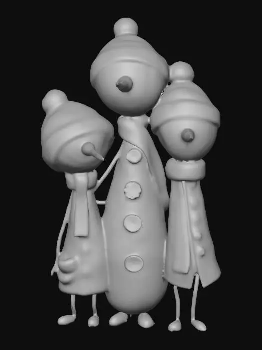 3D model for Winter Trio, #Christmas2025#
