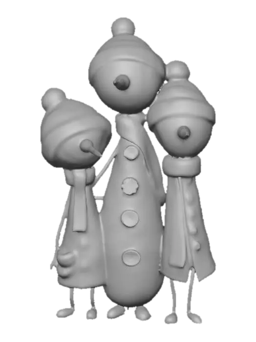 3D model for Winter Trio, #Christmas2025#