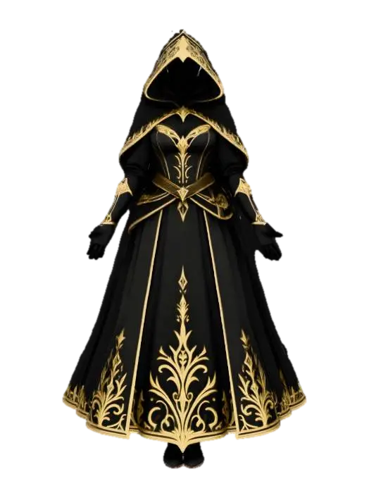 Enchantress in Shadow - Mystic 3D model, vytvořený pomocí AI