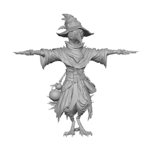 3D model for Plague Raven Mage