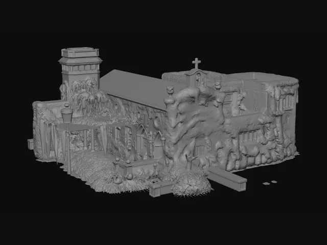 3D model for Ivy-Clad Villa
