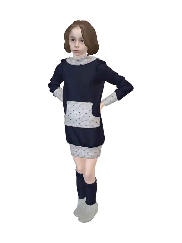 Cozy Christmas Outfit - Jolly 3D model, vytvořený pomocí AI