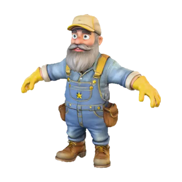 3D model for Gardener Grandpa