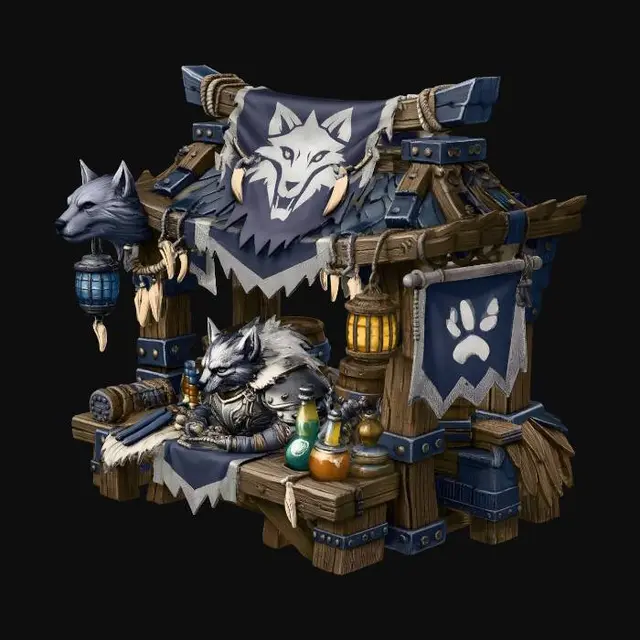 3D model for hut wolf