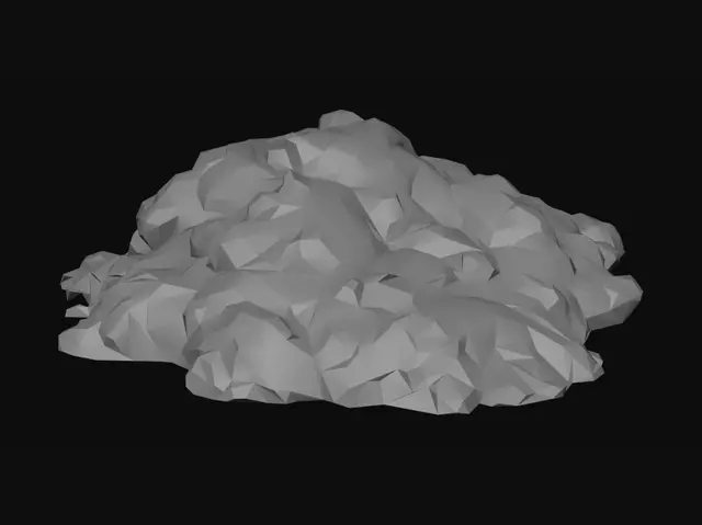 3D model for Emerald Obsidian Heap
