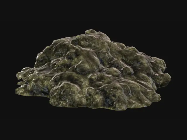 3D model for Emerald Obsidian Heap