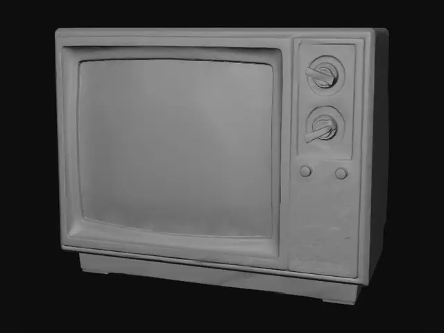 3D model for Mid-Century Modern Television