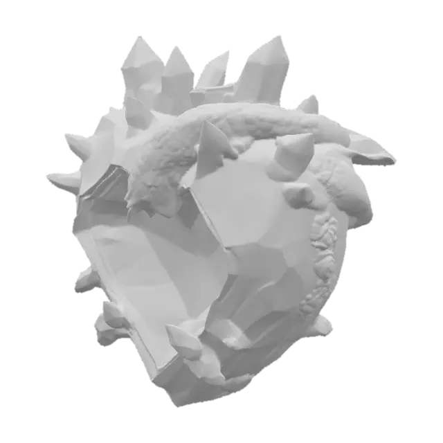 3D model for Dragon Heart with Armor