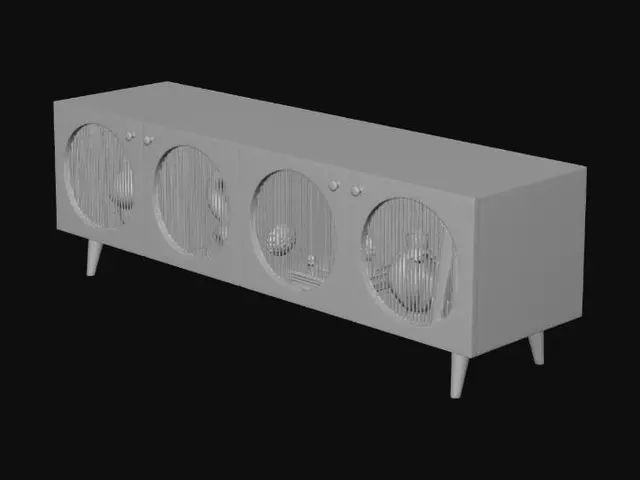 3D model for Комод с 4 дверками ROCA by Этажерка