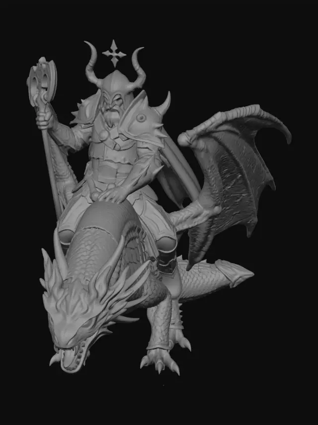3D model for Captain Vollos Warhammerblack dragons captain volos warhammer