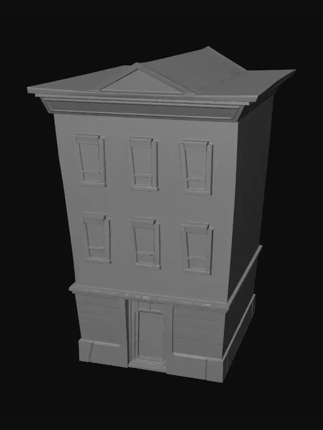 3D model for Orange Brick Townhouse
