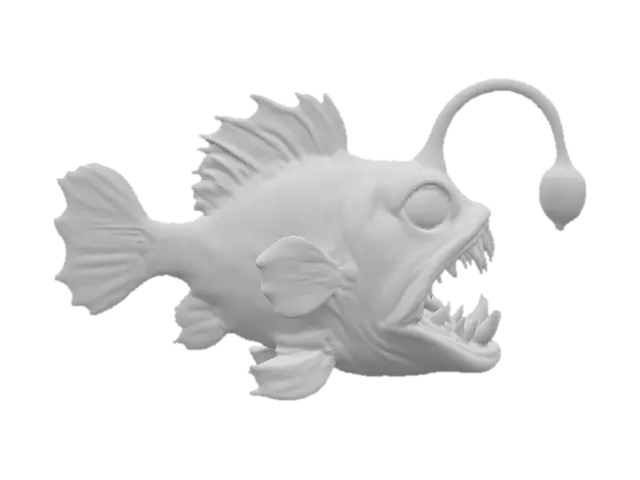 3D model for Luminous Deep Sea Creature