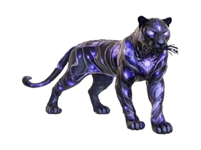 Cosmic Panther - Universe 3D model, vytvořený pomocí AI