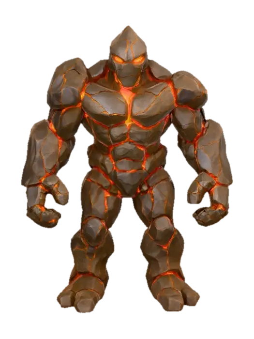 3D model for Molten Golem