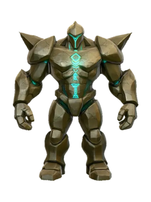 Stone Guardian - Statues 3D model, vytvořený pomocí AI