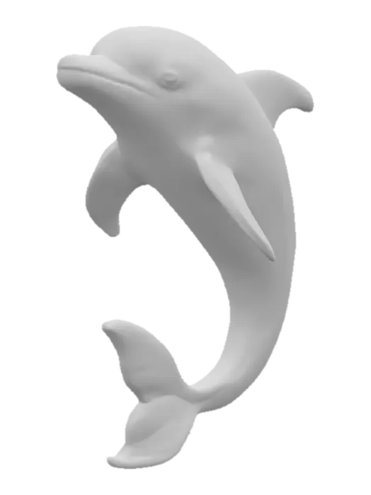 3D model for Vibrant Dolphin Sculpture
