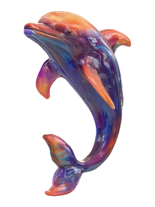 3D model for Vibrant Dolphin Sculpture