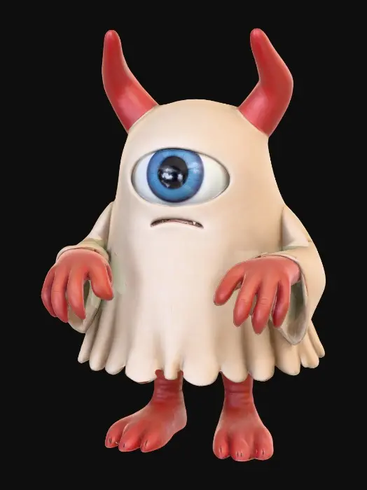 3D model for Cyclopean Critter, #PBR#