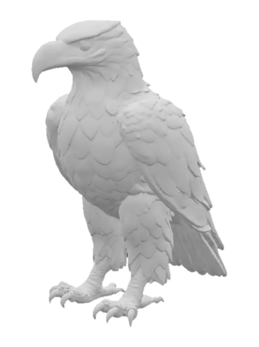 3D model for #PBR#, Titanium Eagle