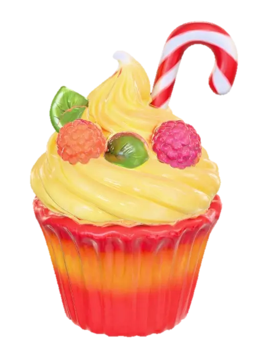 #food#, Candy Delight - Sweets 3D model, vytvořený pomocí AI