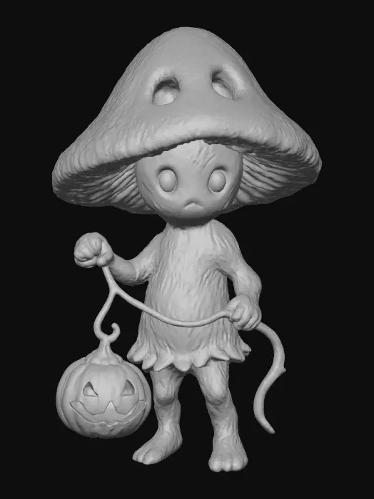 3D model for Mushroom Lantern Bearer, #Halloween2025#