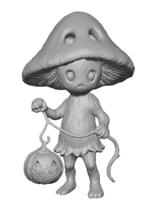 3D model for Mushroom Lantern Bearer, #Halloween2025#