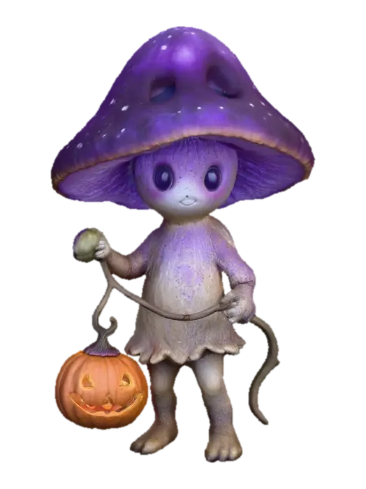 3D model for Mushroom Lantern Bearer, #Halloween2025#