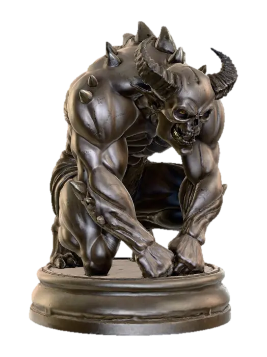 Fierce Guardian, #Halloween2025# - Beasts 3D model, vytvořený pomocí AI