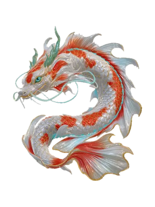 3D model for Celestial Koi Dragon
