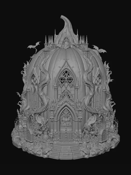 3D model for Gothic Pumpkin Cathedral
