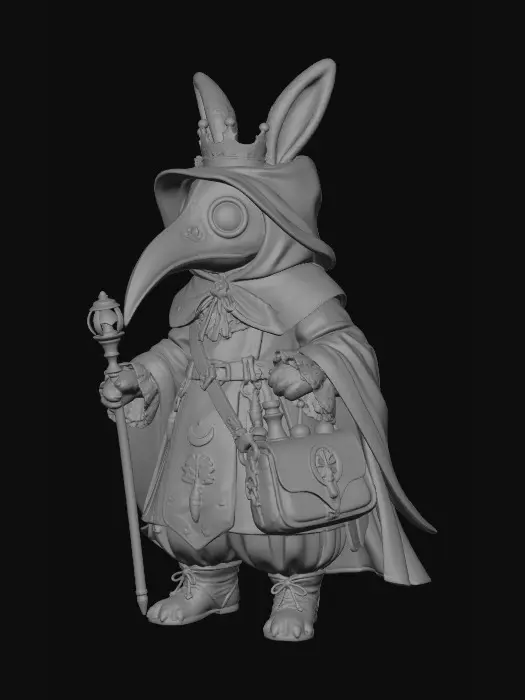 3D model for Regal Plague Doctor Hare