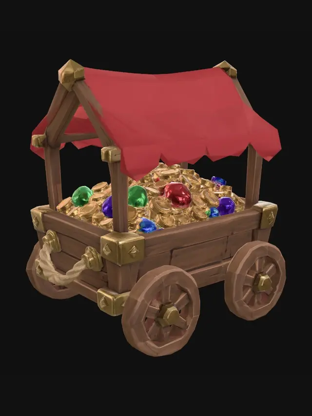 3D model for Treasure Cart