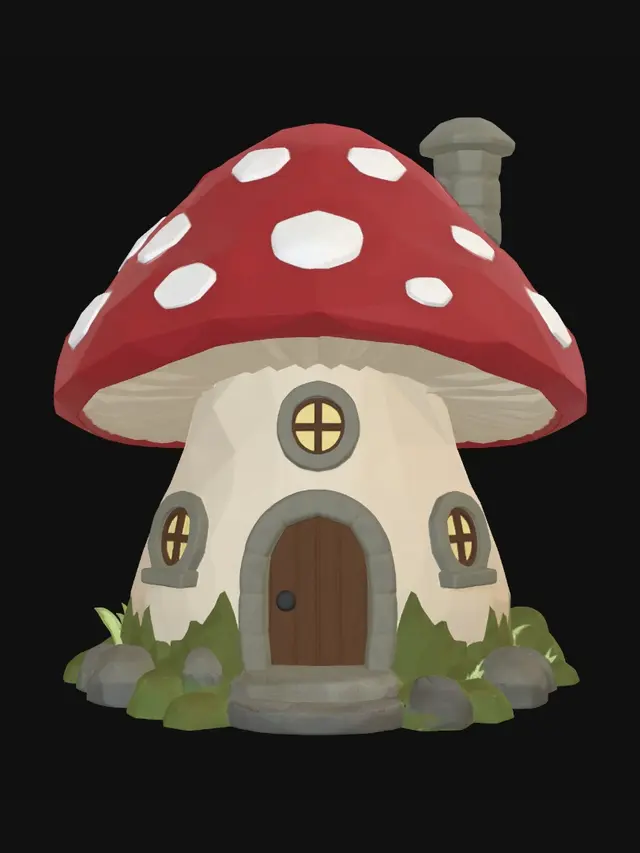 3D model for Mushroom Cottage