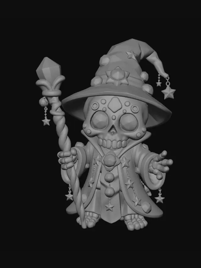 3D model for Sugar Skull Sorcerer