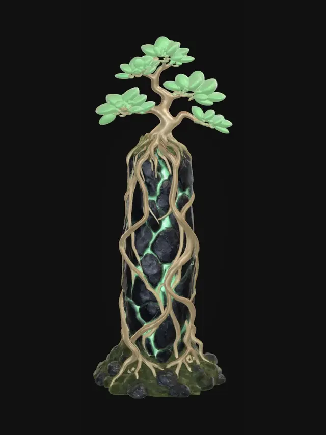 3D model for Emerald Vein Bonsai