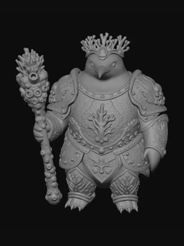 3D model for Coral Knight Penguin