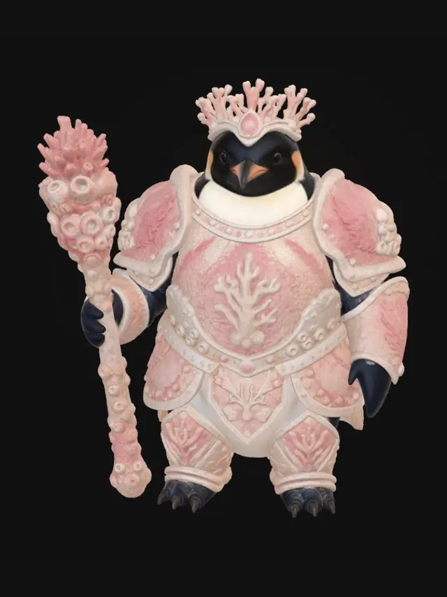 3D model for Coral Knight Penguin