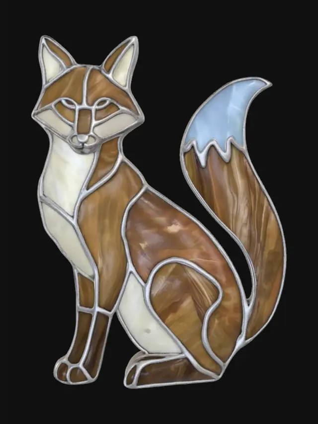 3D model for Stained Glass Fox
