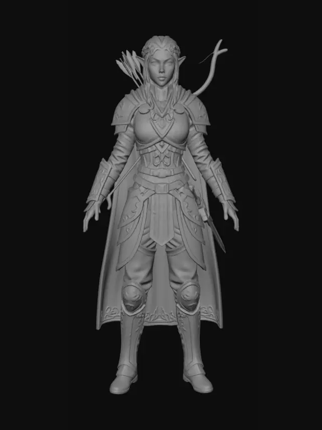 3D model for Azureheart Ranger
