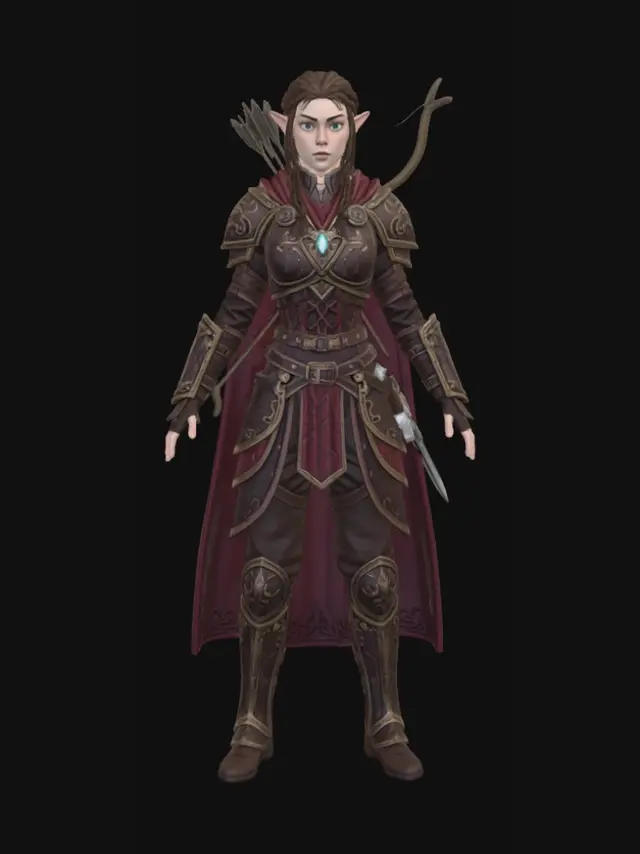 3D model for Azureheart Ranger