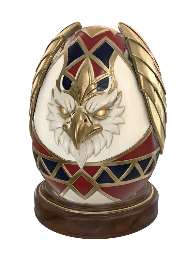 Imperial Eagle Fabergé Egg - Faberge 3D model, vytvořený pomocí AI
