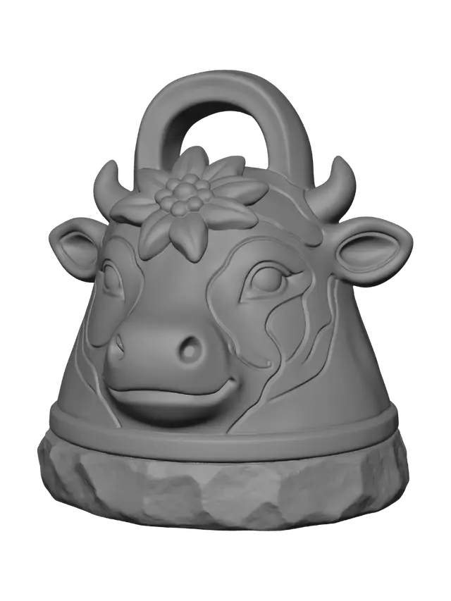3D model for Floral Crowned Cow