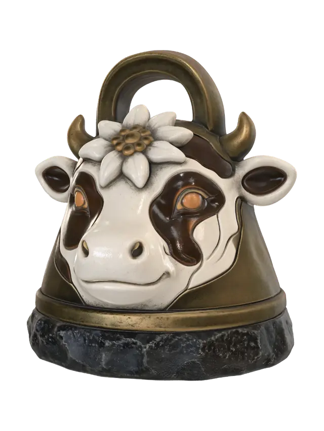 3D model for Floral Crowned Cow