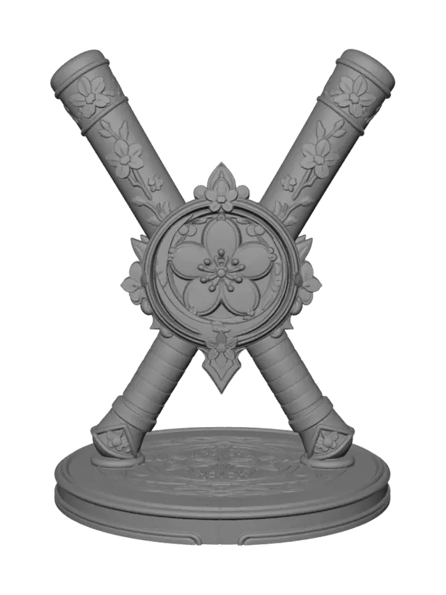 3D model for Sakura Crossed Blades