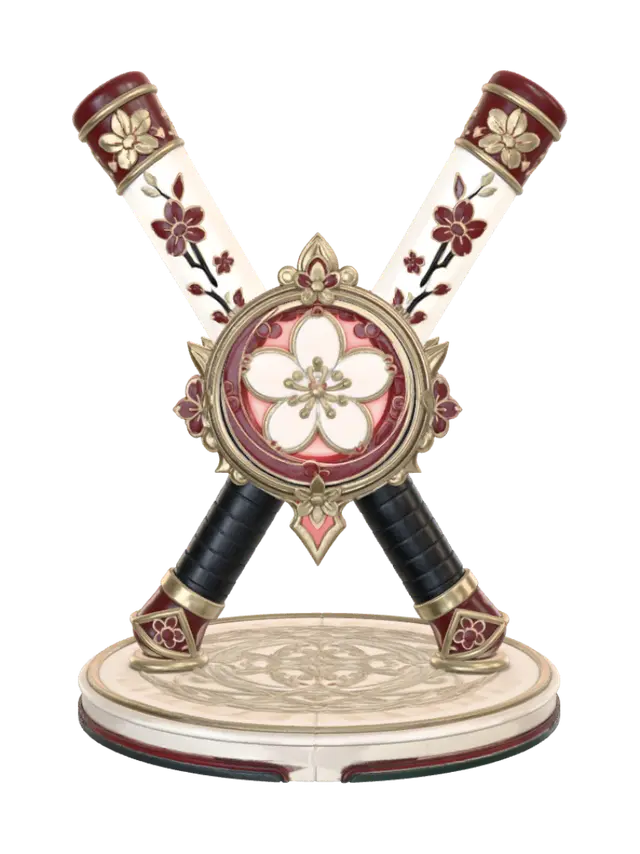 3D model for Sakura Crossed Blades