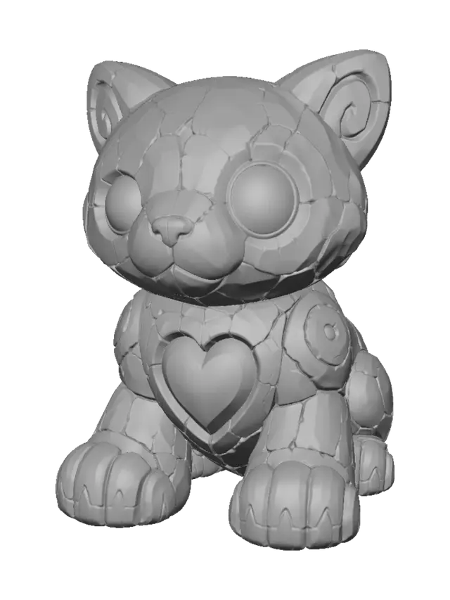 3D model for Emberheart Kitten