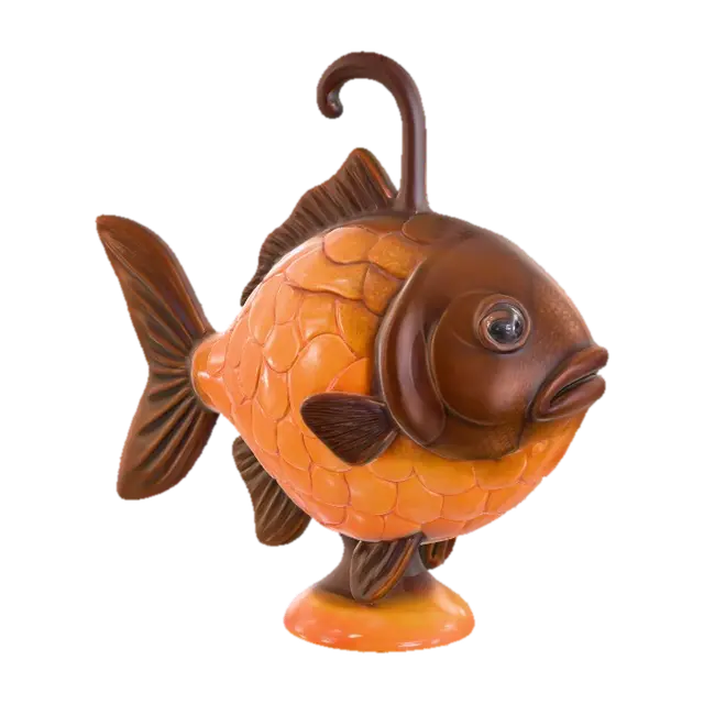 3D model for Amber Fish Lantern, #food#