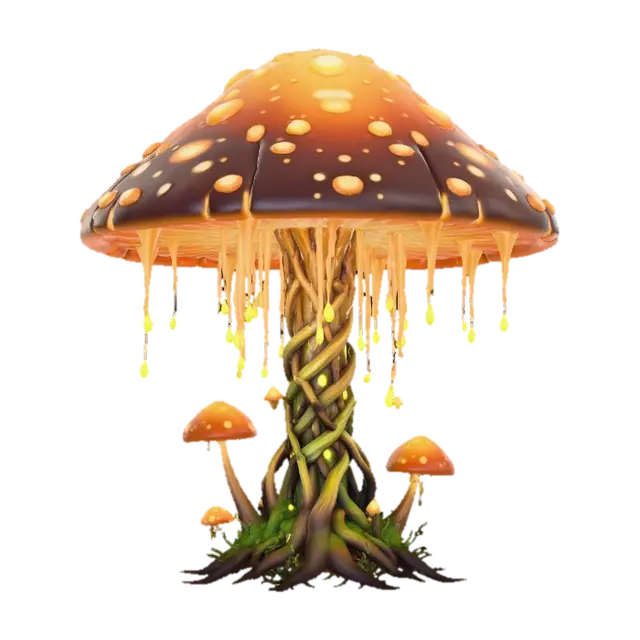 Golden Enchantment - Aura 3D model, vytvořený pomocí AI