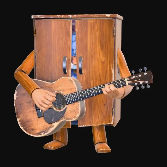 3D model for Cabinet Guitarist